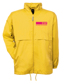Regenjacke mit Netzfutter – mit Kampagnenlogo
